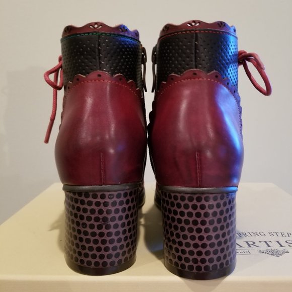 Spring Step L'ARTISTE LIZEIT bootie. Bordeaux Multi Size EU 35 US 5 - Picture 7 of 9